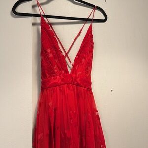 Red Windsor dress